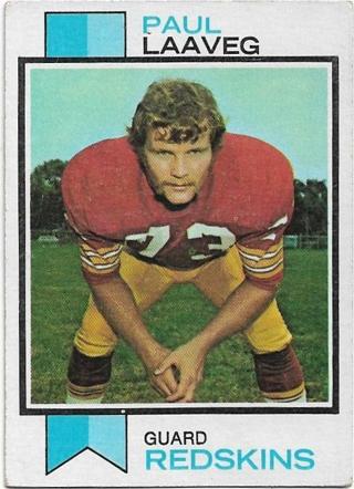 1973 TOPPS PAUL LAAVEG CARD