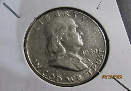 ★★ 1950P FRANKLIN HALF DOLLAR ★★ **90% SILVER**