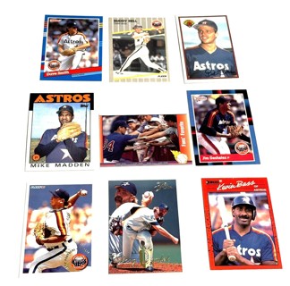 Ryan,Bass,Drabek,Bell,Smith-9 Card Lot-Astros