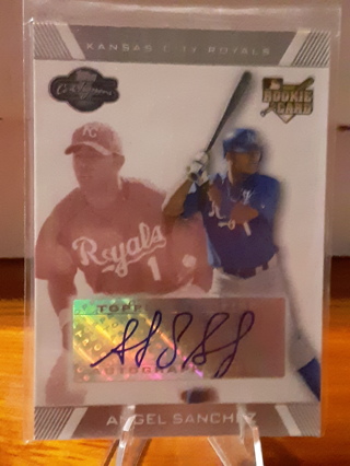 Angel Sanchez 2007 Topps Co-Signers Silver RC Auto /275 #101