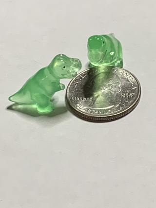DINOSAURS~#16~SET OF 2~GLOW IN THE DARK~FREE SHIPPING!