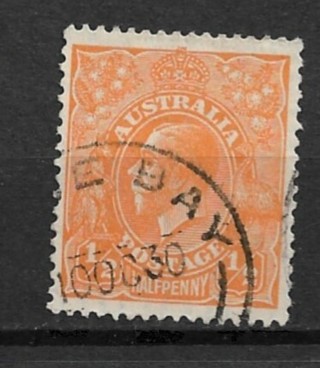 1928 Australia Sc66 ½p King George V used