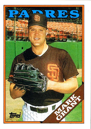 Mark Grant 1988 Topps San Diego Padres