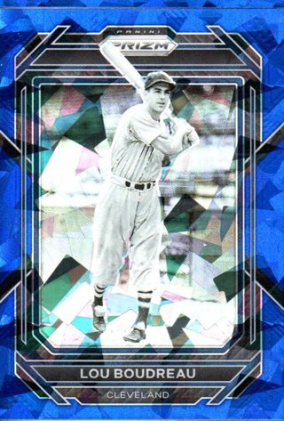 2023 Panini Prizm Lou Boudreau Blue Ice