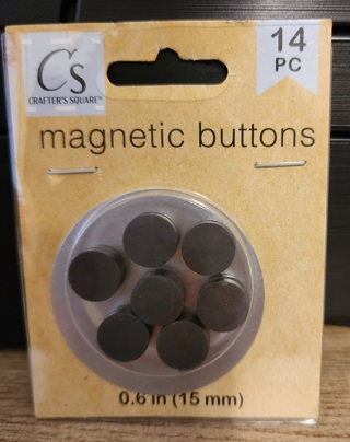 NEW - Crafter's Square - Magnetic Buttons - 14 pieces in package