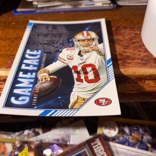 2020 panini score game face jimmy garoppolo football card 