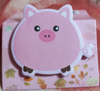 BN 30+ PIGGY SHAPED STICKY NOTES