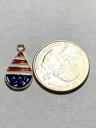 4th OF JULY CHARM~#7~1 CHARM ONLY~FREE SHIPPING!