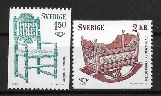 1980 Sweden Sc1331-2 Norden '80 MNH C/S of 2