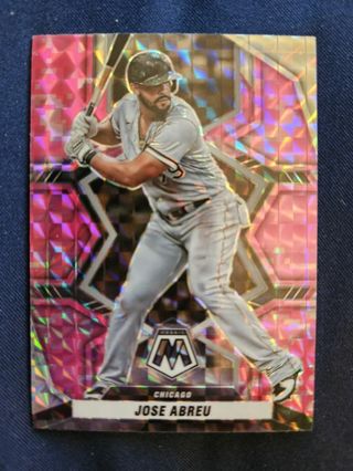 2022 Panini Mosaic Pink Camo Jose Abreu