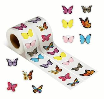 ➡️⭕(10) 1" BUTTERFLY STICKERS!! (SET 1 of 4)⭕