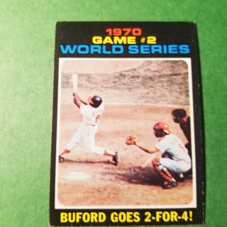 1971 Topps Vintage Baseball Card # 328 - 1970 WORLD SERIES GAME #2 - EXMT/NRMT 