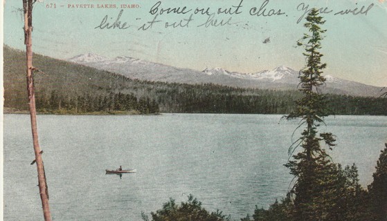 Vintage Used Postcard: 1907 Payette Lakes, ID