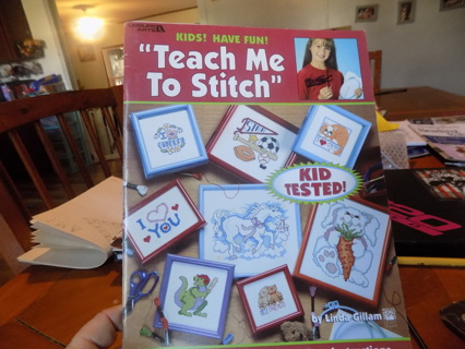 Vintage Teach Me to stitch Kids Have fun Kid tested Learn to cross stitch