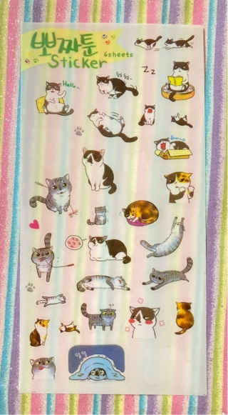 Kawaii cat stickers 