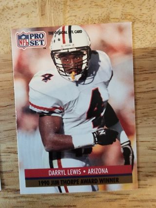 91 Pro Set Darryl Lewis #34