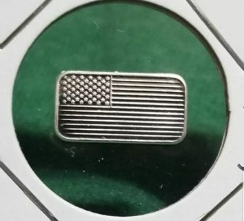 One gram .999 pure fine Silver bar collectible ☆US FLAG☆