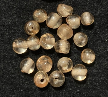 Cream Glass Beads