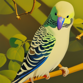 Listia Digital Collectible: A Pretty Budgie