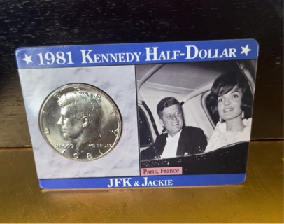 1981 Kennedy Half-Dollar (JFK & Jackie Paris, France 