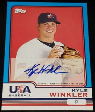 2010 ⚾ Topps USA Baseball Autograph Kyle Winkler Team USA #USA21 ⚾ Rookie Auto