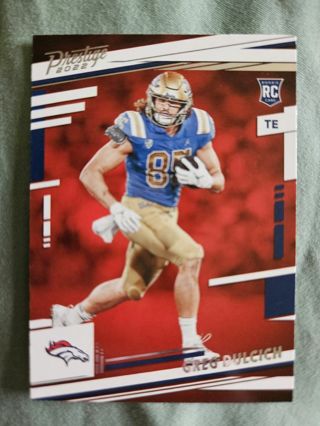 2022 Panini Prestige Rookie Greg Dulcich