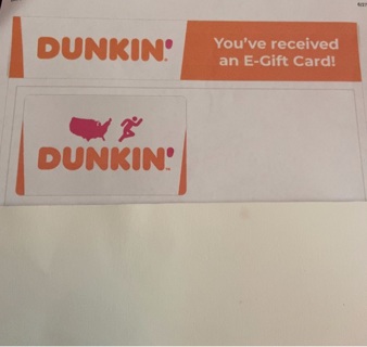 $3 Dunkin’ Donuts E-gift Code 