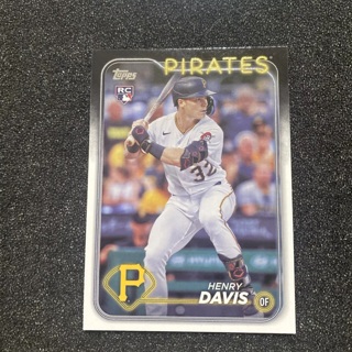Henry Davis RC 2024 Topps Series 1 #295 Rookie Pittsburgh Pirates