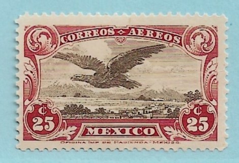 1928 Mexico ScC3 25c Eagle MNH