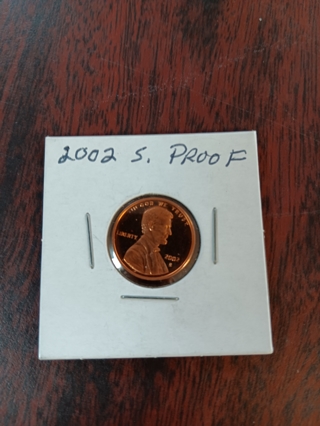 2002 S Mint US Coin-Proof One Cent