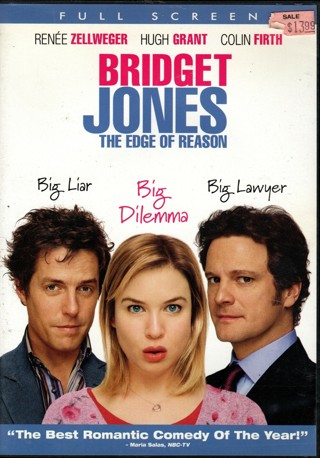 Bridget Jones; The Edge of Reason - DVD starring Renee Zellweger, Hugh Grant, Colin Firth