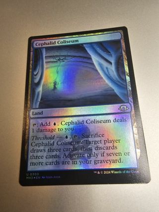 Magic the gathering mtg Cephalid Coliseum foil card Modern Horizons 3