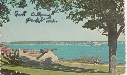 Vintage Used Postcard: a: Portland, Maine