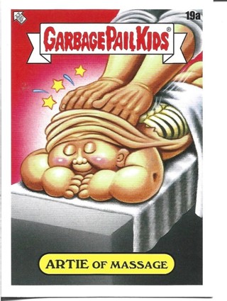  Brand New 2021 Topps Garbage Pail Kids Artie of Massage Sticker 