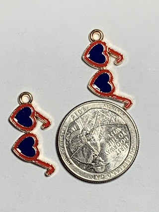 ♥♥VALENTINE’S DAY CHARMS~#42~SET 3~SET OF 2 CHARMS~FREE SHIPPING ♥♥