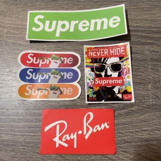 Supreme & Ray-Ban sticker set