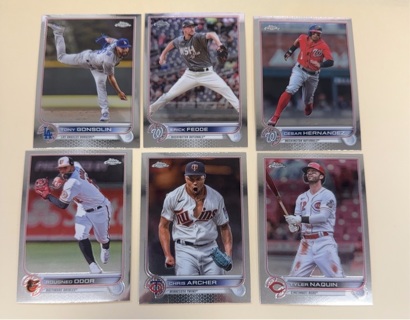 2022 Topps Chrome Update baseball lot