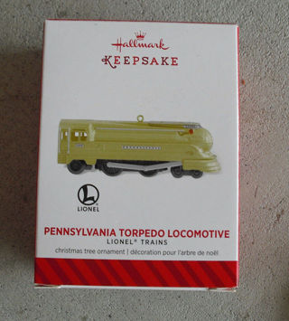 Hallmark Lionel Pennsylvania Torpedo Locomotive Ornament Limited Ed MIB