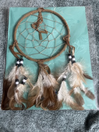 BNIP Beautiful 8"x 6" Dreamcatcher Of HOPE For Your Household! And A Native American Birthday Card