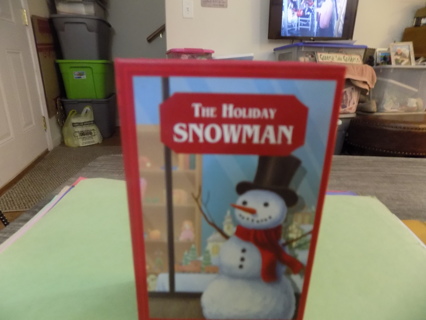 The Holiday Snowman book shape trinketbox