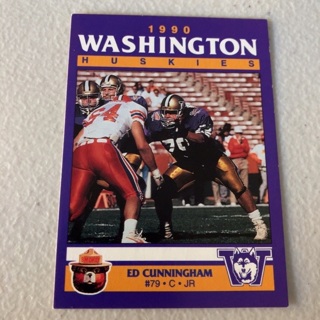 1990 Smokey Bear Washington Huskies - [Base] #_EDCU Ed Cunningham