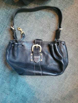 Dooney and Bourke Black Pebble Leather Bag