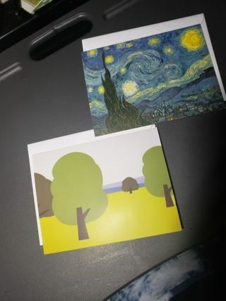 Blank note cards