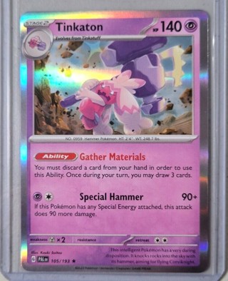 Tinkaton 105/193 Scarlet & Violet Paldea Evolved Holo Rare Pokemon NM