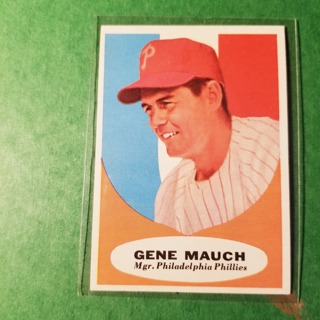 1961 - TOPPS BASEBALL CARD NO. 219 - GENE MAUCH MGR. - PHILLIES