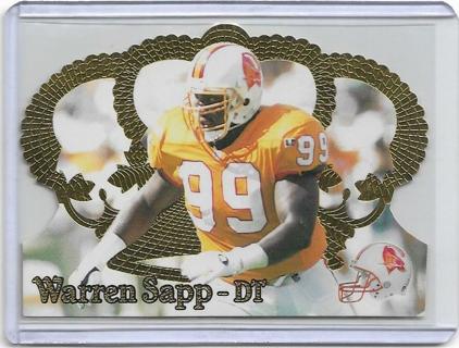 1995 PACIFIC CROWN ROYALE WARREN SAPP ROOKIE CARD