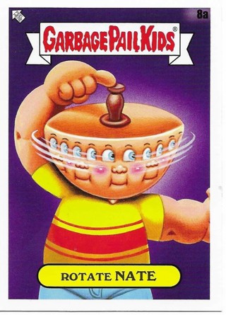 Brand New 2024 Topps Garbage Pail Kids Rotate Nate Sticker From the Kids At Play Set