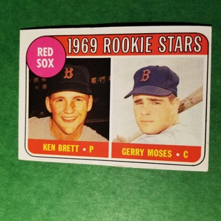 1969 - TOPPS EXMT - NRMT BASEBALL - CARD NO. 476 - 1969 ROOKIE STARS - RED SOX