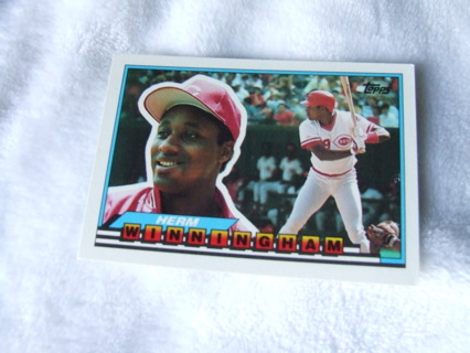 1990 Herm Winningham Cincinnati Reds Topps Big Card #94