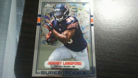 2015 TOPPS CHROME SUPER ROOKIE JEREMY LANGFORD CHICAGO BEARS FOOTBALL CARD# 89-JL